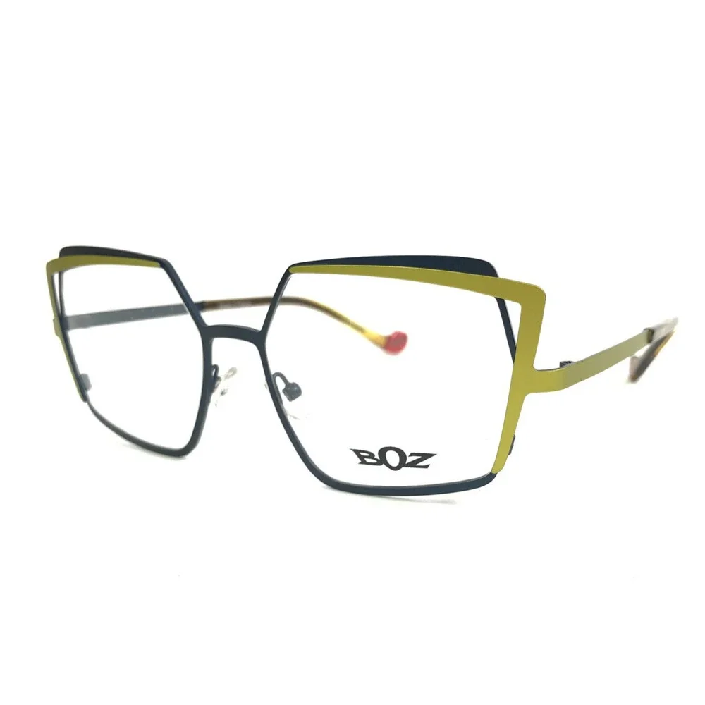 BOZ by J.F. Rey Eyeglasses Frames OCTO 2540 Matte Blue Lime Green 53-16-140